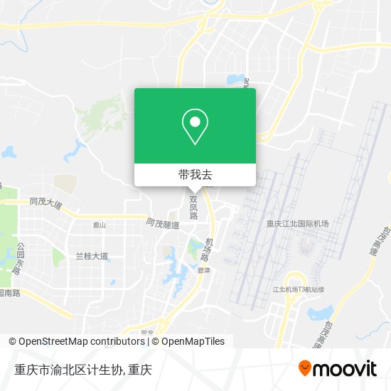 重庆市渝北区计生协地图