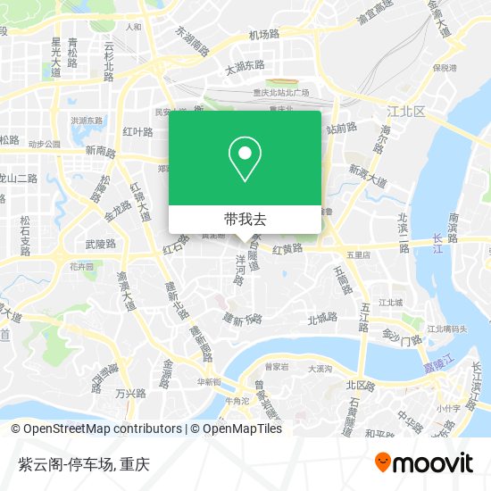 紫云阁-停车场地图