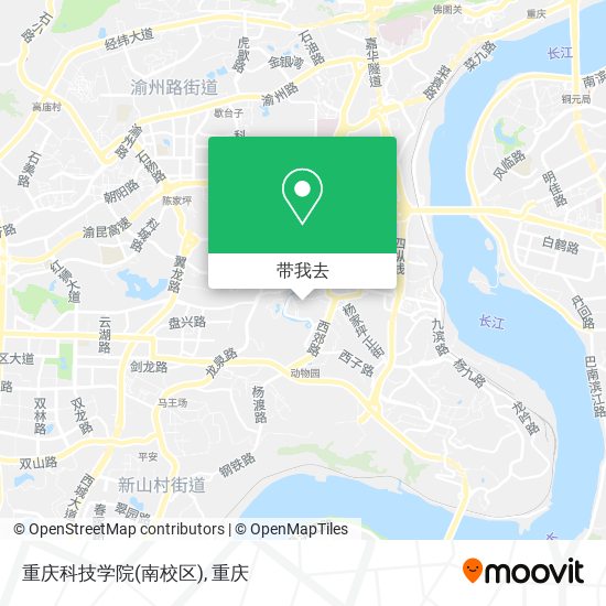 重庆科技学院(南校区)地图