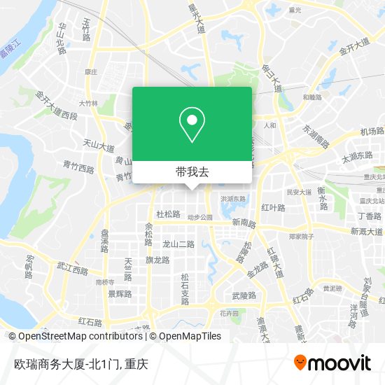 欧瑞商务大厦-北1门地图