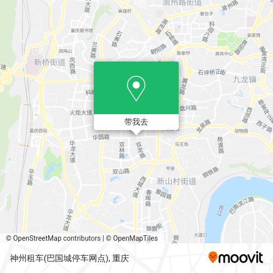 神州租车(巴国城停车网点)地图