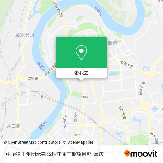 中冶建工集团承建高科江澜二期项目部地图
