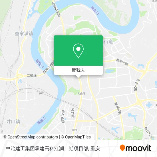 中冶建工集团承建高科江澜二期项目部地图