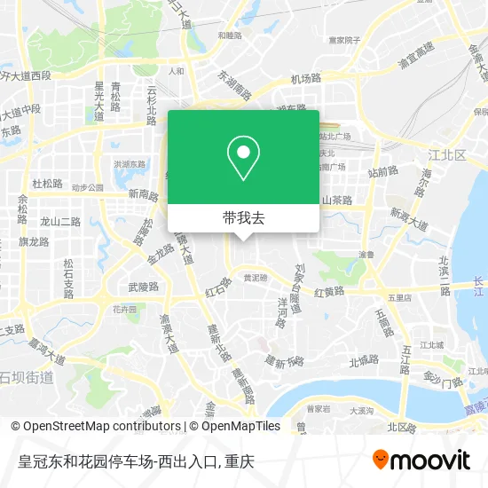 皇冠东和花园停车场-西出入口地图