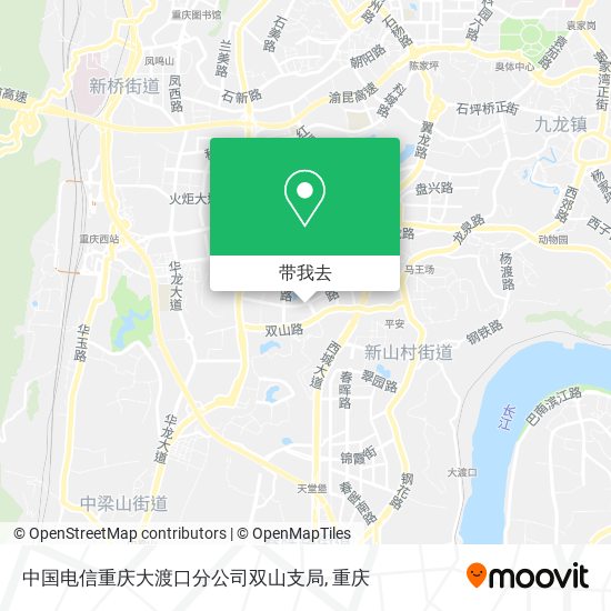 中国电信重庆大渡口分公司双山支局地图