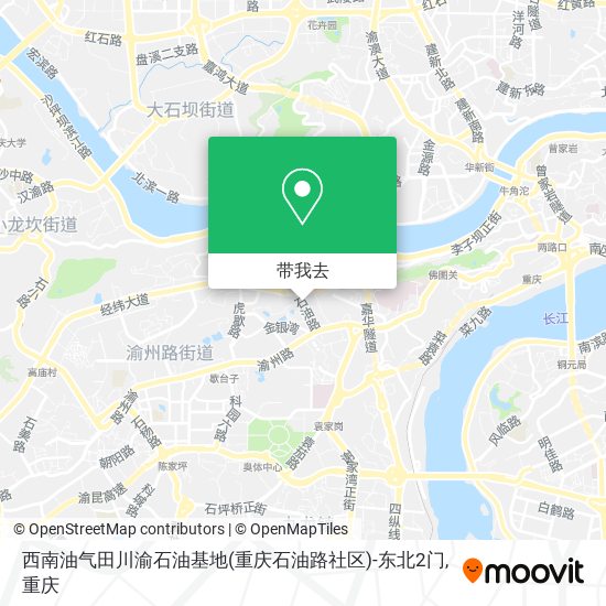 西南油气田川渝石油基地(重庆石油路社区)-东北2门地图