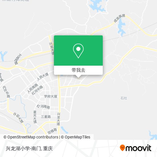 兴龙湖小学-南门地图