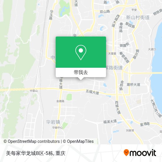 美每家华龙城B区-5栋地图