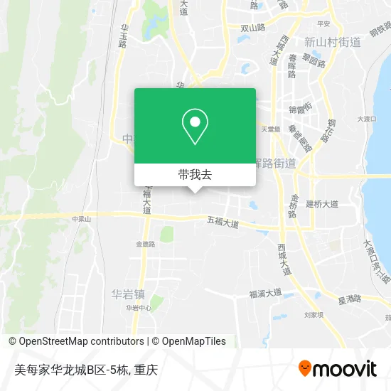 美每家华龙城B区-5栋地图