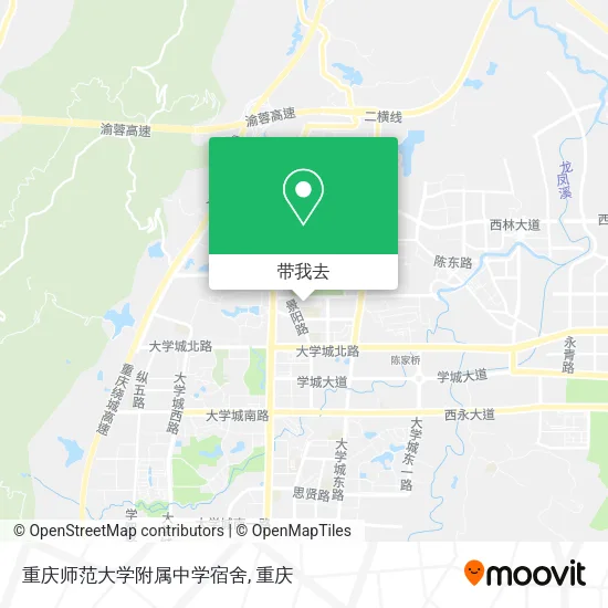 重庆师范大学附属中学宿舍地图