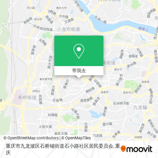 重庆市九龙坡区石桥铺街道石小路社区居民委员会地图