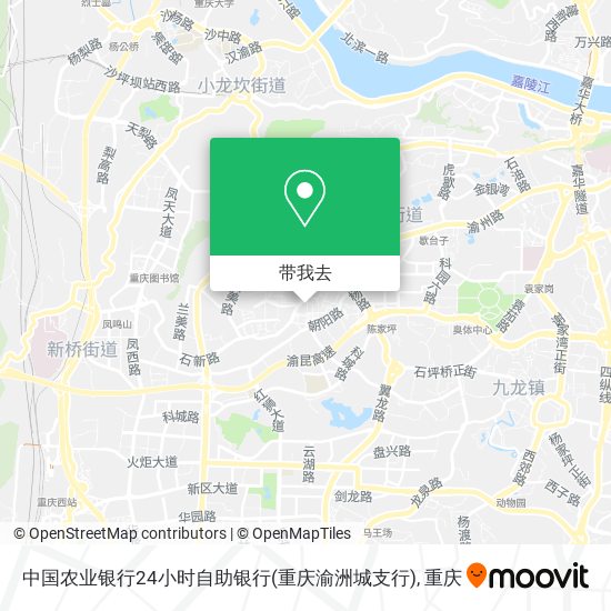 中国农业银行24小时自助银行(重庆渝洲城支行)地图
