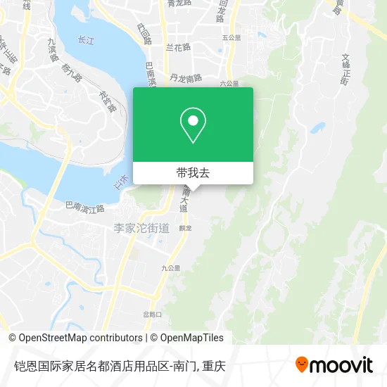 铠恩国际家居名都酒店用品区-南门地图