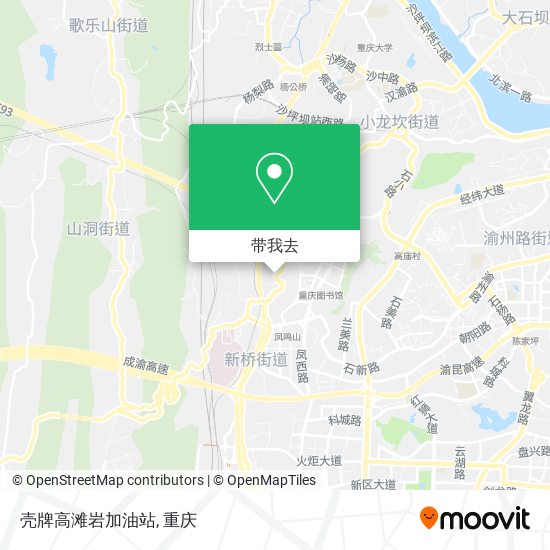壳牌高滩岩加油站地图