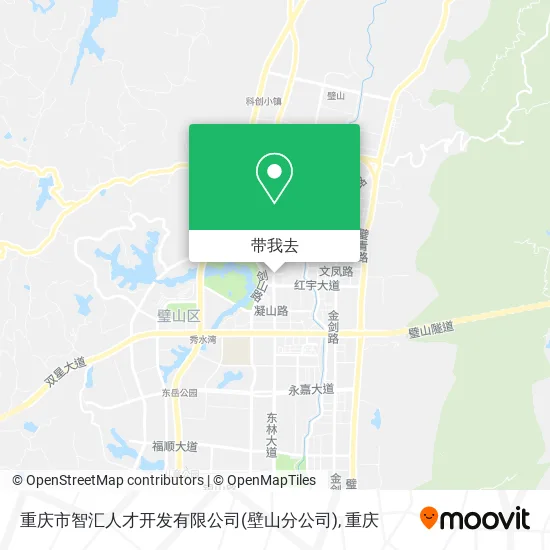 重庆市智汇人才开发有限公司(壁山分公司)地图