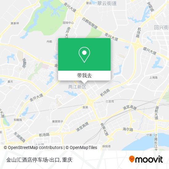 金山汇酒店停车场-出口地图