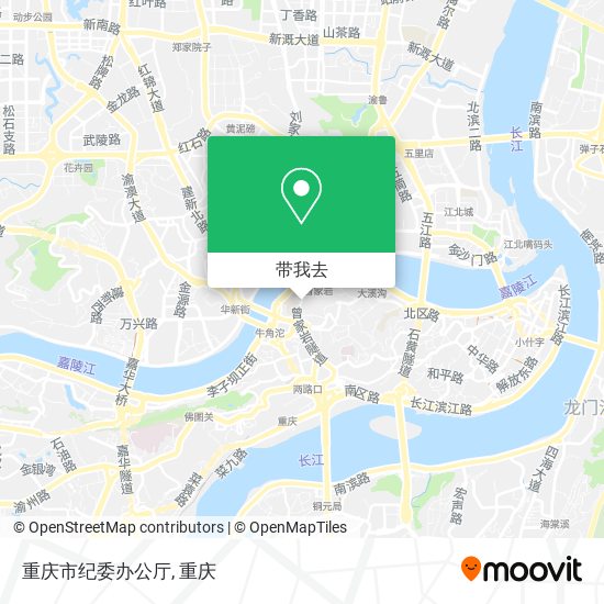 重庆市纪委办公厅地图
