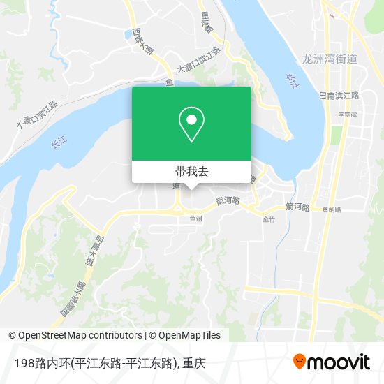 198路内环(平江东路-平江东路)地图