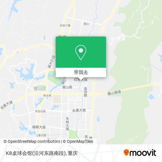 K8桌球会馆(沿河东路南段)地图
