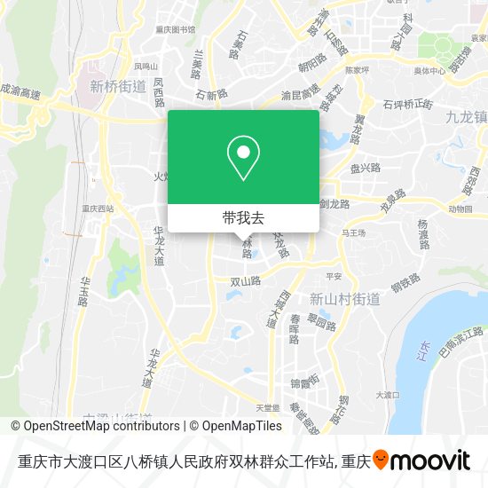 重庆市大渡口区八桥镇人民政府双林群众工作站地图