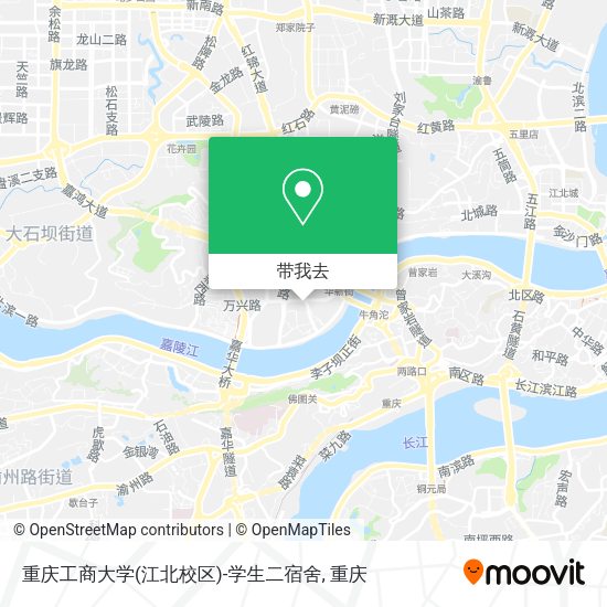 重庆工商大学(江北校区)-学生二宿舍地图