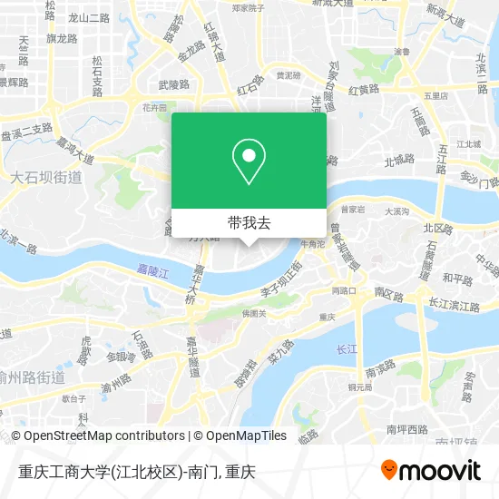 重庆工商大学(江北校区)-南门地图