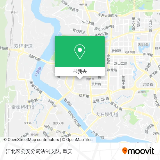 江北区公安分局法制支队地图