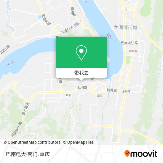 巴南电大-南门地图