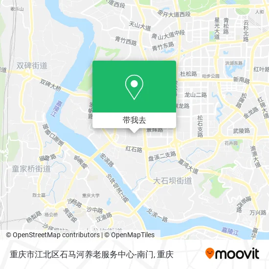 重庆市江北区石马河养老服务中心-南门地图