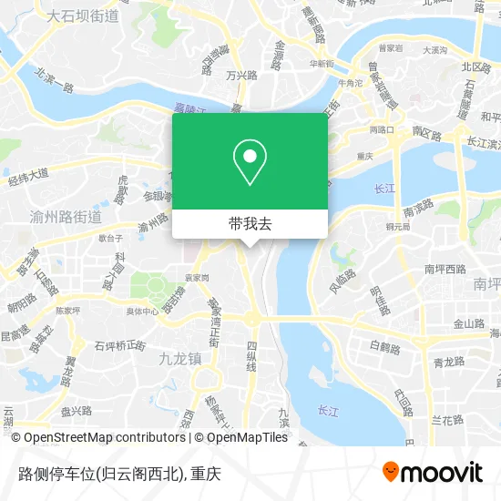 路侧停车位(归云阁西北)地图
