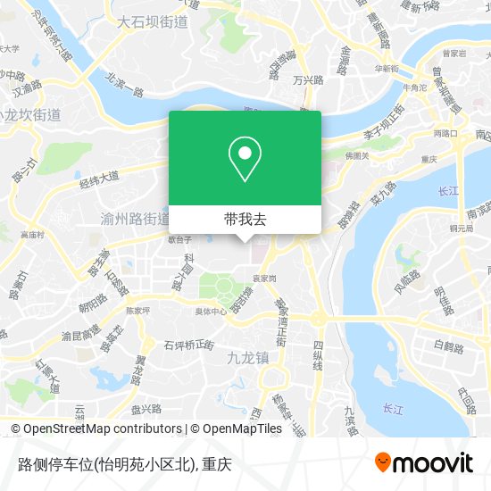 路侧停车位(怡明苑小区北)地图