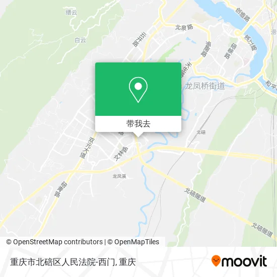 重庆市北碚区人民法院-西门地图