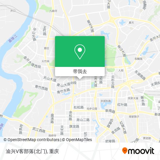 渝兴V客部落(北门)地图