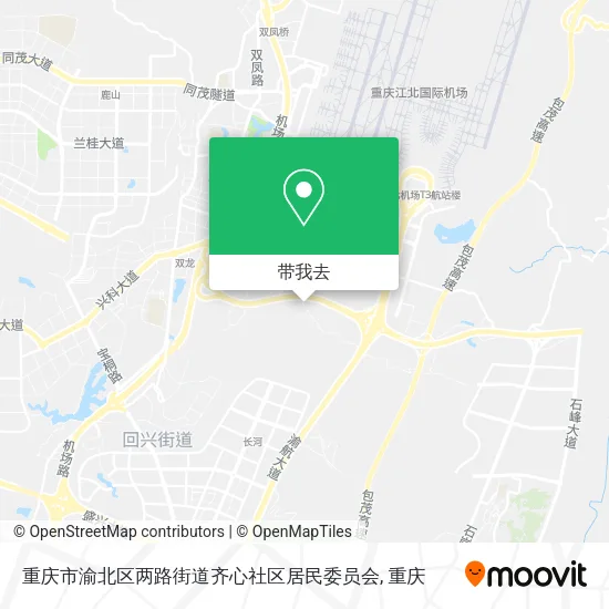 重庆市渝北区两路街道齐心社区居民委员会地图