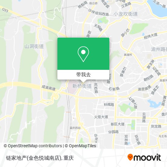 链家地产(金色悦城南店)地图