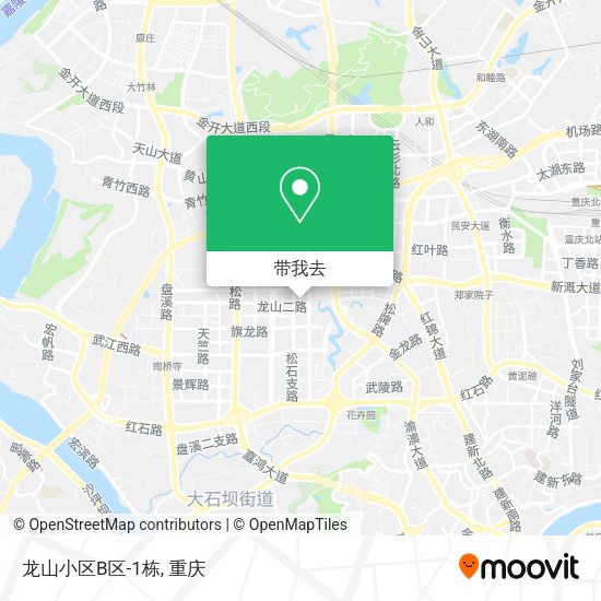龙山小区B区-1栋地图