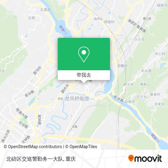 北碚区交巡警勤务一大队地图