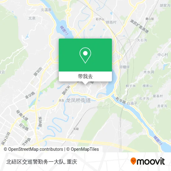 北碚区交巡警勤务一大队地图