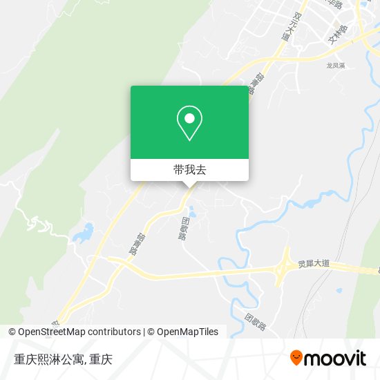 重庆熙淋公寓地图