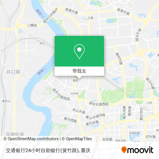 交通银行24小时自助银行(簧竹路)地图