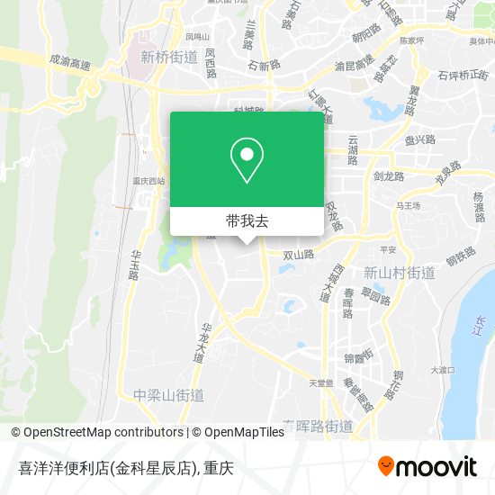 喜洋洋便利店(金科星辰店)地图