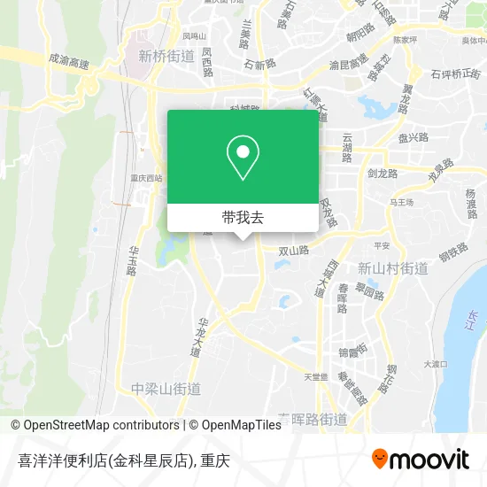 喜洋洋便利店(金科星辰店)地图