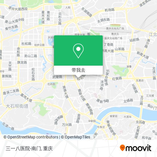 三一八医院-南门地图