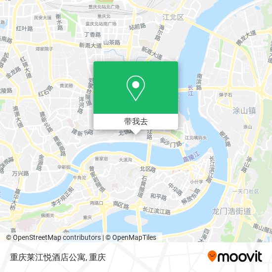 重庆莱江悦酒店公寓地图