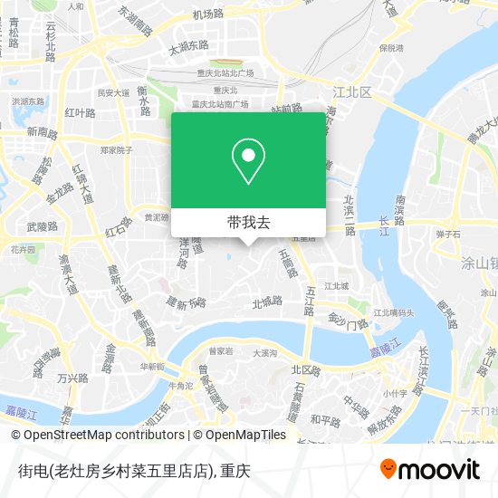 街电(老灶房乡村菜五里店店)地图