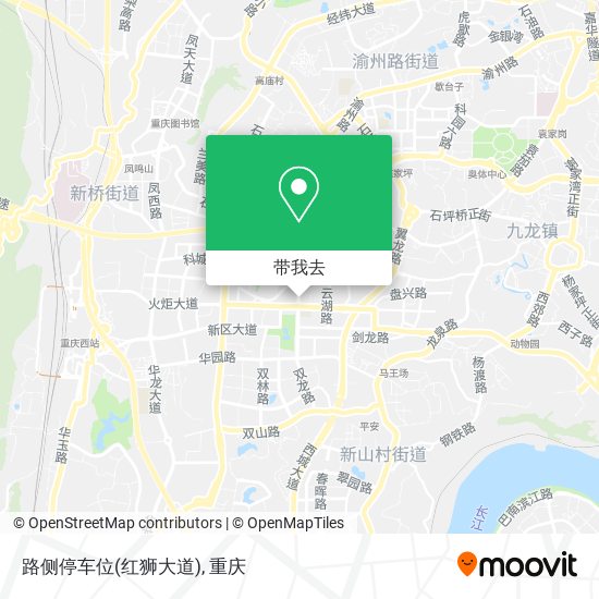 路侧停车位(红狮大道)地图
