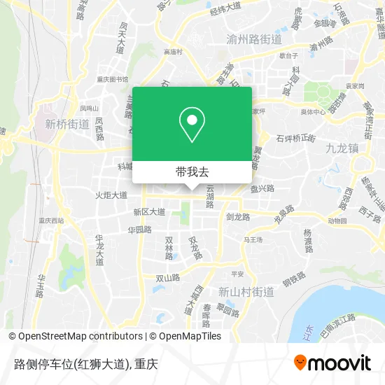 路侧停车位(红狮大道)地图
