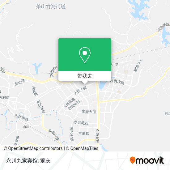 永川九家宾馆地图