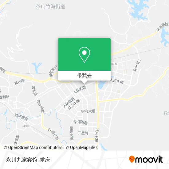 永川九家宾馆地图