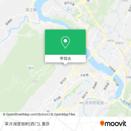 翠月湖度假村(西门)地图